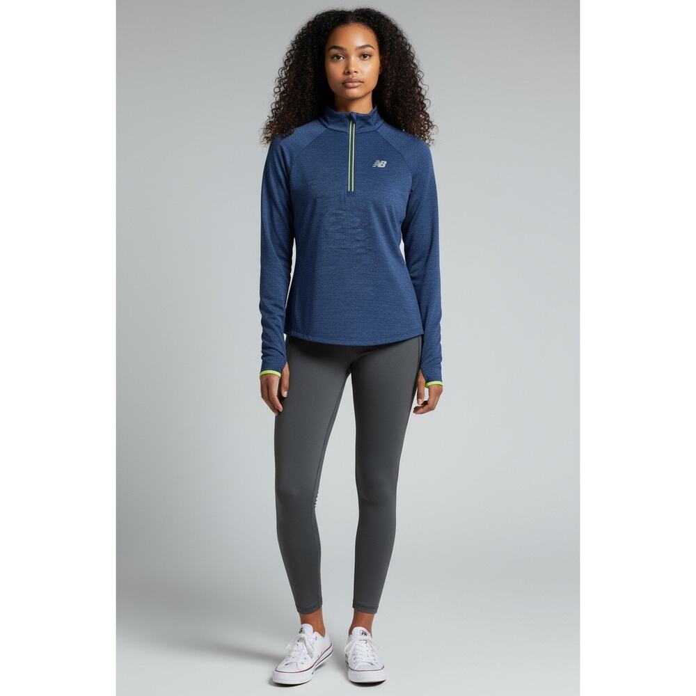 Womens New Balance 3/4 Zip up Running Pullover Activewear Workout Gym-wear S